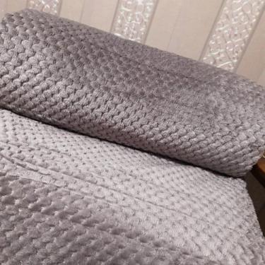 Imagem de Manta Cobertor Microfibra Degradê Queen - Cinza - 100% Poliéster - Cas