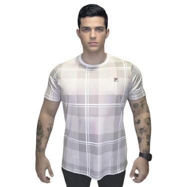 Imagem de Camiseta Fila Graphic Player F Masculina  - Bege G-Masculino