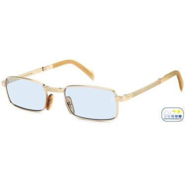 Imagem de Óculos de Sol Dobrável David Beckham Db 99/Origami IDA - Dourado 53-Masculino