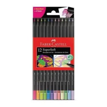 Imagem de Lapis 12 Cores Supersoft 6 Neon 6 Pastel Faber-Castell - Faber Castell