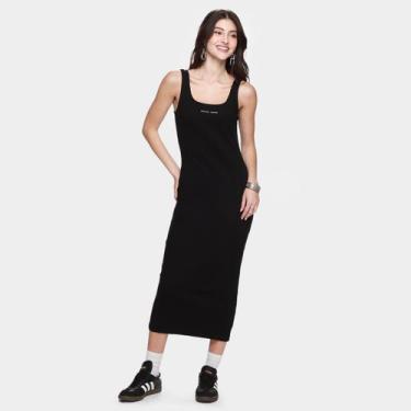 Imagem de Vestido Colcci Canelado Casual Feminino, Preto, EP