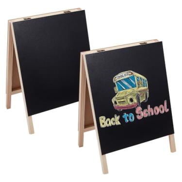 Imagem de PH PandaHall 2 placas de madeira para quadro-negro, placa de giz de mesa dupla face, quadro negro, cavalete pequeno, para casa, escritório, escola, restaurante, negócios, casamento, decoração, 29 x 20