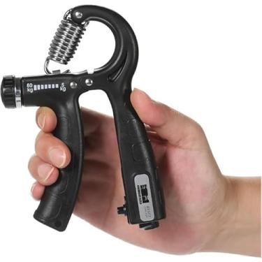 Imagem de Hand Grip Ajustável com Contador – Fortalecedor de Mãos e Antebraço | Ajuste de Intensidade 5–60kg, Contagem de Repetições, Exercício para Força e Reabilitação.