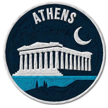 Imagem de Remendo para roupas Athens Greece – Patch bordado de ferro para jaqueta de mochila - Remendos esportivos de tecido para lembranças de roupas e presentes ID45095