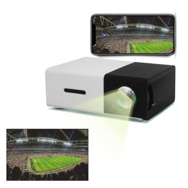 Imagem de Mini projetor de filme portátil full hd led 1080p 600 lúmens