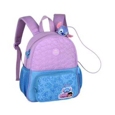 Imagem de Mochila De Costas Stitch Com Imã Escolar Infantil Tsum Tsum Disney Ide