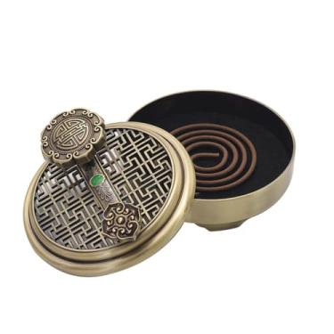 Imagem de Queimador de incenso estilo chinês Ruyi Liuyun Queimador de incenso de sândalo, queimador de incenso antigo, ornamentos para queimador de incenso