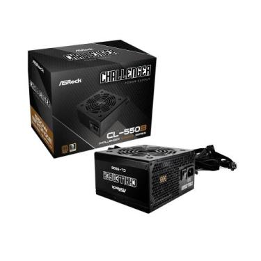Imagem de Fonte de Alimentação ASRock Challenger 550W 80 Plus Bronze Com Cabo CL