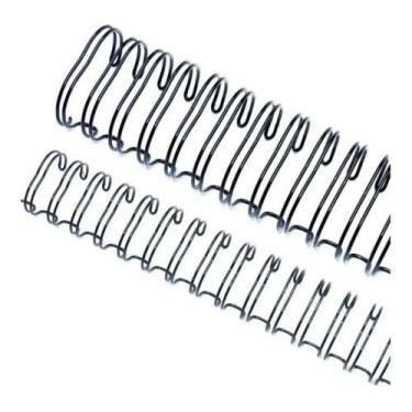 Imagem de Wire-o Para Encadernação 2x1 A4 Preto 1 1/4 270 Fls 12un - Cassmar 