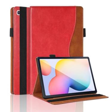 Imagem de TIPOYOROO Capa para Samsung Galaxy Tab S6 Lite 2020/ S6 Lite 2022 de 10,4 polegadas, SM-P610/SM-P615/SM-P613/SM-P619 Business PU Leather Flip Case com suporte de lápis para Galaxy Tab S6 lite de 10,4 polegadas