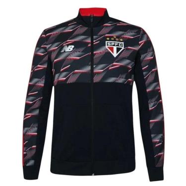 Imagem de Jaqueta New Balance São Paulo Pré Jogo 2024/25 Masculina - Preto 2GG-Masculino
