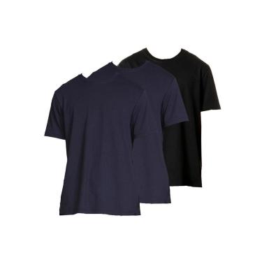 Imagem de Kit com 3 Camisetas Masculina Hering 227 Branco-Masculino