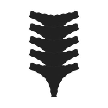 Imagem de Conjunto De Calcinhas Thong Sem Costura De Baixa Cintura Para Mulheres