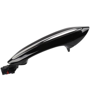 Imagem de Maçaneta de suporte para porta de carro adequada para BMW F02 F10 F06 F07 Carro Exterior Conforto Acesso Maçaneta de porta de substituição sem chave (cinza escuro)