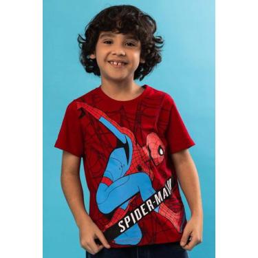 Imagem de Camiseta Infantil Marvel Homem Aranha II - Piticas, 4, Vermelho, Menin