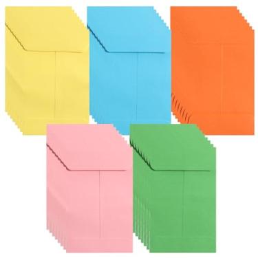 Imagem de Envelopes pequenos para dinheiro, envelopes coloridos para dinheiro, envelopes de moedas pequenas, 6 x 8 cm, mini envelope de sementes para dinheiro, cheque, orçamento, chaves, selos, sementes