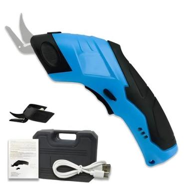 Imagem de Tesoura Elétrica Sem Fio Para Costura Com Carregamento USB Para Cortar