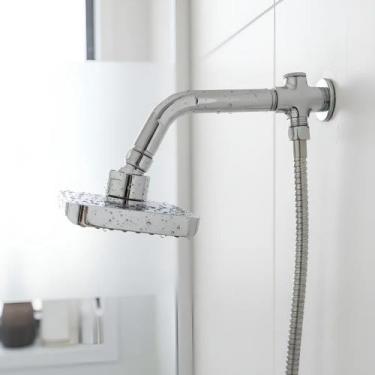 Imagem de Chuveiro Ducha Quadrado Com Desviador Aquecedor Solar E Gás - Mika Exp