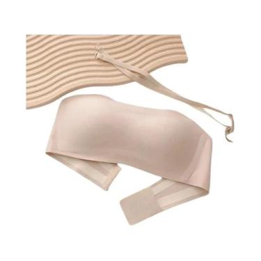 Imagem de Sutiã Feminino Sem Alças, Sem Costuras, Sem Aros De Aço, Suporte Ajust