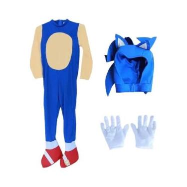 Imagem de Fantasia De Halloween Sonic Para Meninos, Roupa De Performance, Traje 