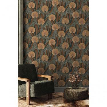 Imagem de Papel De Parede Muse Folhagem Marrom A54703