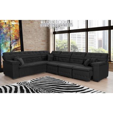 Imagem de Sofá de Canto Magno 2,37x3,77m Preto