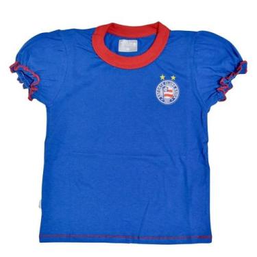 Imagem de Camiseta Infantil Bahia Azul Feminina Oficial - Revedor, Azul, Tam 1