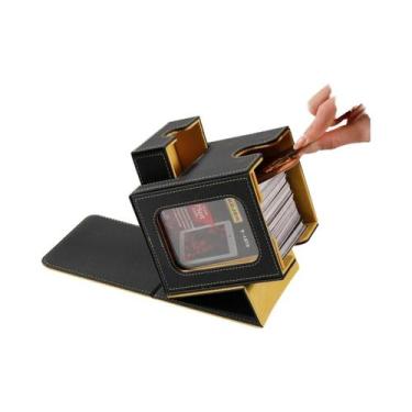 Imagem de Caixa De Cartas MTG Em Couro Impermeável Com Dupla Camada Para Armazen