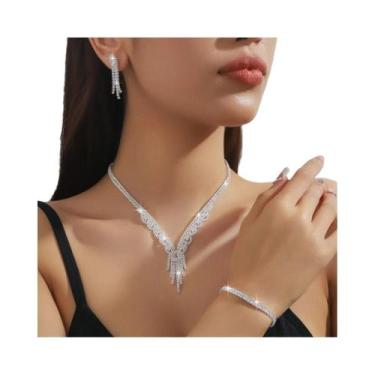 Imagem de Conjunto De Joias Femininas De Moda Com Corrente De Cobre, Colar De Bo