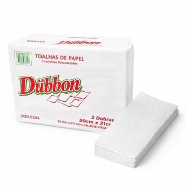 Imagem de Papel interfolha 2 dobras fs 20x21 dubbon