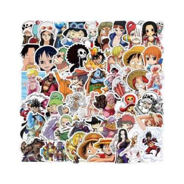 Imagem de Adesivos De Anime ONE PIECE 50pcs Luffy Zoro Decalques Impermeáveis Pa