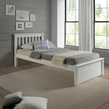 Imagem de Cama Solteiro Inglesa Peseira Fechada Mv Outlet Branco