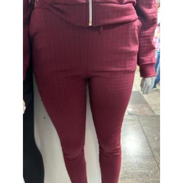 Imagem de Calça moletom cor vinho - Paula modas 