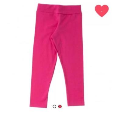 Imagem de Legging infantil rosa feminina - MLT Confecções 