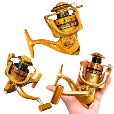 Imagem de Molinete De Pesca Mr7000 Carretel Alumínio Dourado Drag 10kg - FDDL