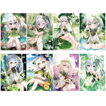 Imagem de Pôster Genshins Impacts Anime Art 42x29 cm 8 unidades/lote de papel - 
