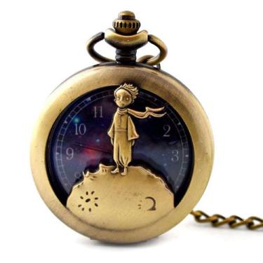 Imagem de Relógio de bolso Littles Princes com tema de anime Quartz para criança