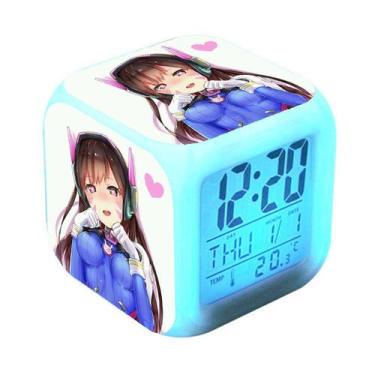 Imagem de Função de despertador digital LED Overwatch 8x8x8cm - yiweisai