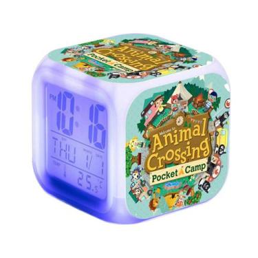 Imagem de Despertador digital LED Animals Crossings Square 8x8x8cm - yiweisai