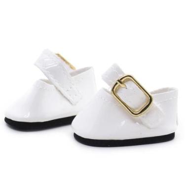 Imagem de Mini Sapatilha para Amigurumi - Círculo, 10 branco