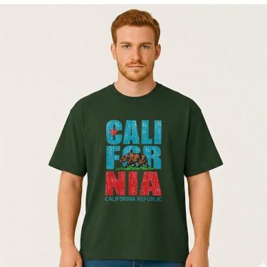 Imagem de Camiseta Oversized Masculina REPUBLICA DA CALIFORNIA Exclusiva Algodão Premium-Masculino