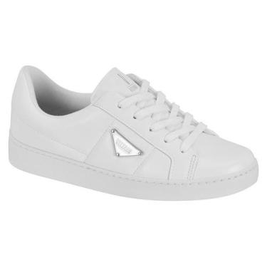 Imagem de Tenis Feminino Casual Vizzano Flatform Conforto Macio Cor:BrancoTamanh