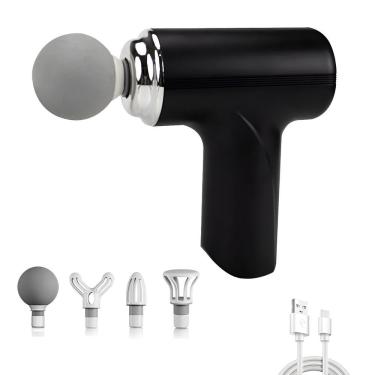 Imagem de Pistola Massageadora Portátil Recarregável Massagem preto