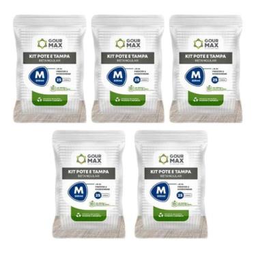 Imagem de Pote Descartavel 500ml 120un Empilhavel BPA Free C/ Vedacao Marmita Fi