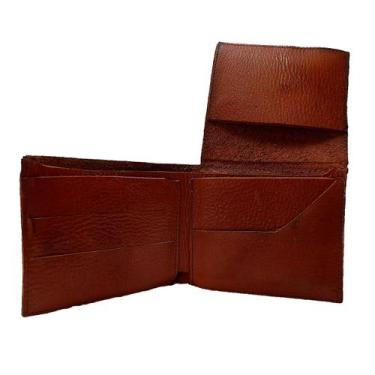 Imagem de Carteira Masculina De Couro - RANCLAFE URBAN SHOES, Laranja