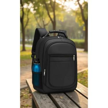 Imagem de Mochila Grande 40L Impermeável Reforçada c/ Cabo de Aço Pret - Congrat