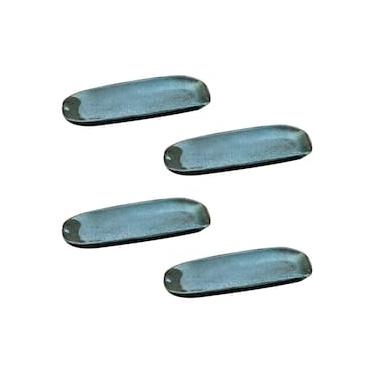 Imagem de Conjunto de Travessas Ovais Rasas Porto Brasil Orgânico Night Sky 16,5x8cm - 4 Peças