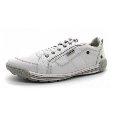 Imagem de Sapatenis Tenis Casual Masculino Em Couro Forrado Solado Borracha Palmilha Gel Excelent...