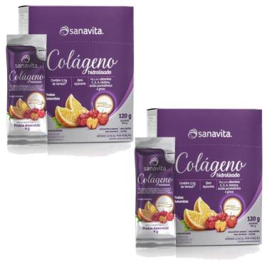 Imagem de Kit 2X Colágeno Verisol Hidrolisado - 30 Sticke de 4g Frutas Amarelas - Sanavita-Masculino