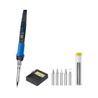 Imagem de Ferro De Solda Elétrico Ajustável De 80W Com Display Digital E Pontas 